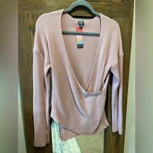 NWT Summer & Rose Wrap Top in Soft Rose Pink